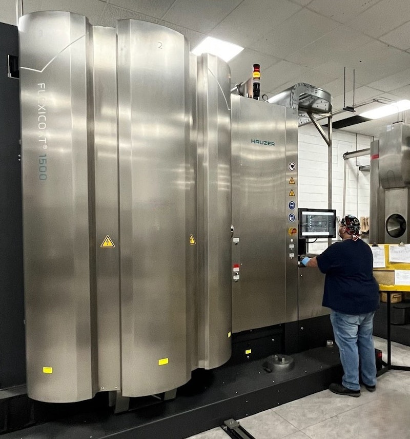 New State of the Art Coating Machine for Decosports parts