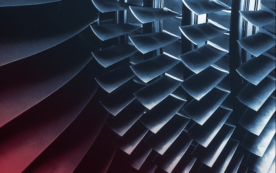 Turbine blades gradient